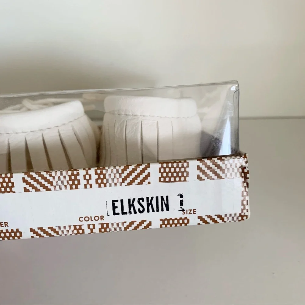 90’s  Vintage elk skin baby moccasins